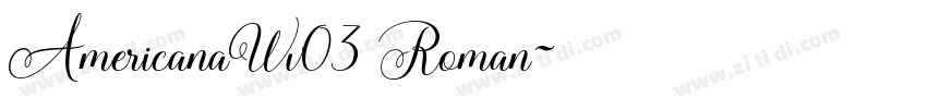 AmericanaWv03 Roman字体转换